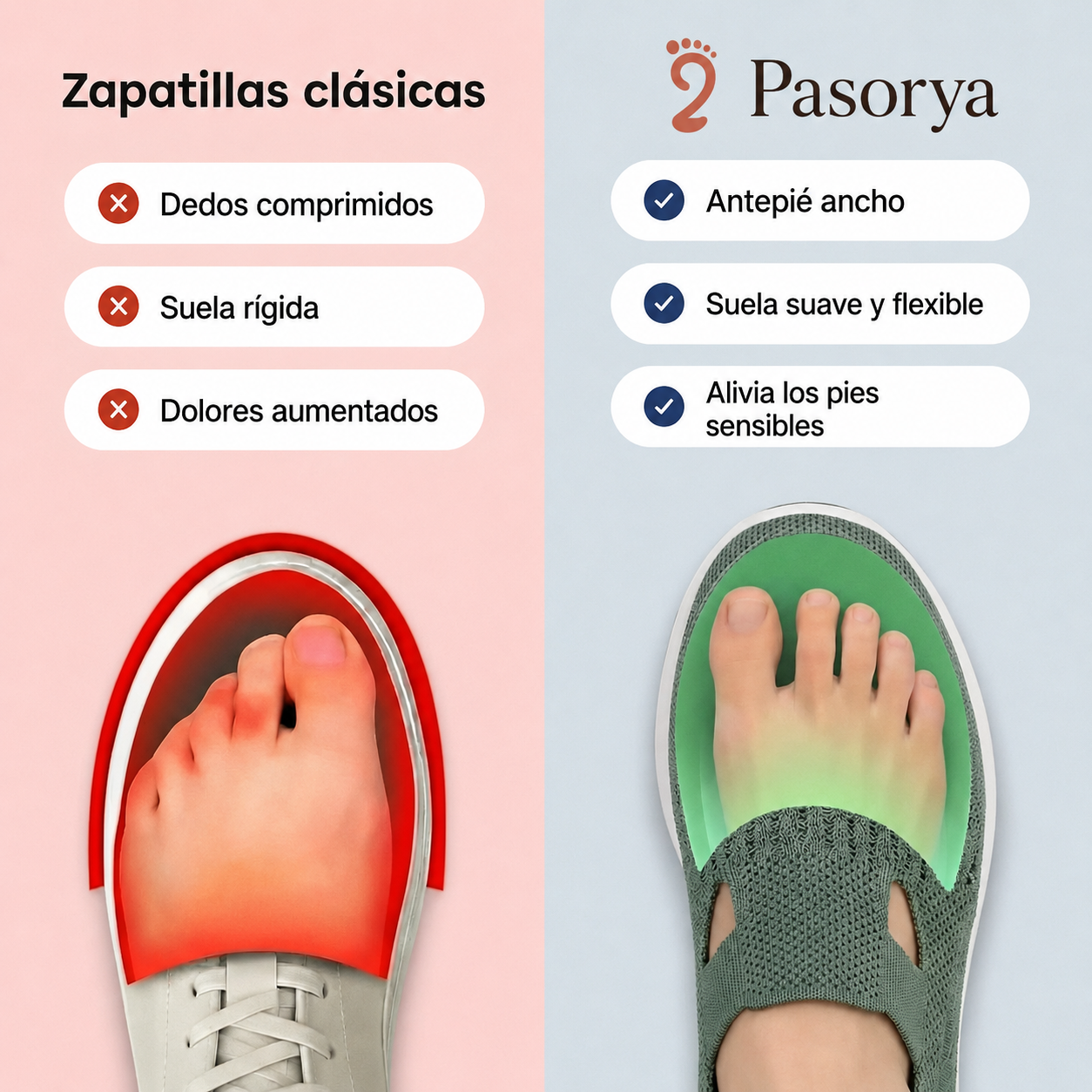 Pasorya™ Mocasines Confort — Camina sin dolor